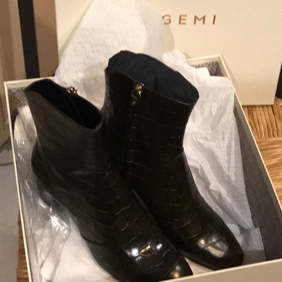 New M.Gemi Boots Olive Green - Picture 6 of 13